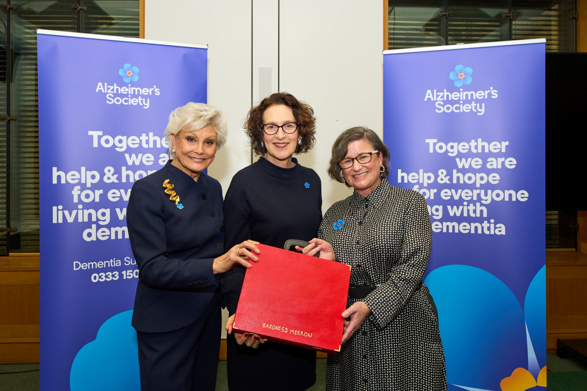  Edward Argar MP, Shadow Health and Social Care Secretary with Dara de Burca and Angela Rippon CBE.